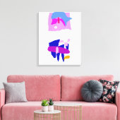 De kunst opslaan canvas afdruk (Insitu (Woonkamer))