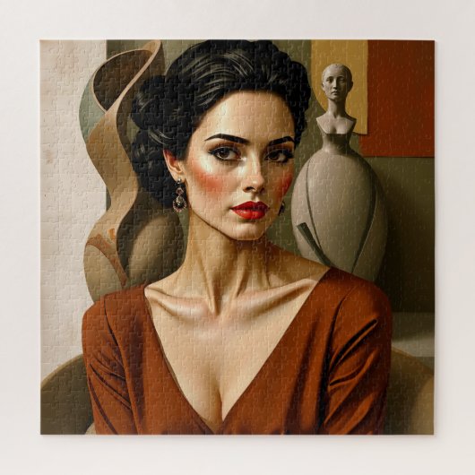 De kunst tussen ons – kleurrijk portret legpuzzel (Verticaal)