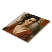 De kunst tussen ons – kleurrijk portret tegeltje (Zijkant)