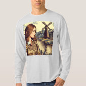 De kunst van Balinese Batik kleurrijke wandtapijt T-shirt (Voorkant)