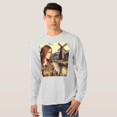 De kunst van Balinese Batik kleurrijke wandtapijt T-shirt (Voorkant volledig)