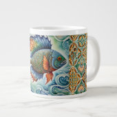De kunst van Batik Fish Grote Koffiekop (Voorkant rechts)