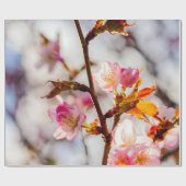 De kunst van Cherry Blossoming op zonnige dag Cadeaupapier (Vlak)