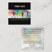 De kunst van coachingVisitekaartje Vierkante Visitekaartje (Voorkant / Achterkant)