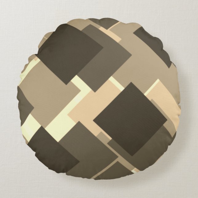 De kunst van de box Design Rond Kussen (Voorkant)