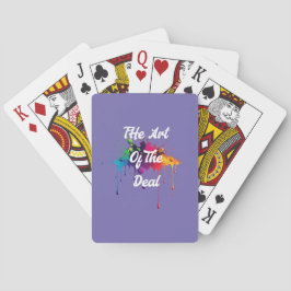 "De kunst van de deal" Pokerkaarten