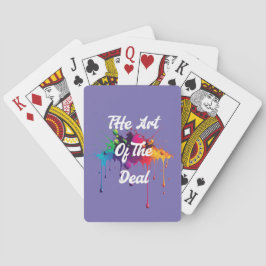 "De kunst van de deal" Pokerkaarten