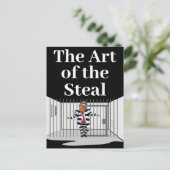 De Kunst van de Diefstal Trump Postkaart (Staand voorkant)