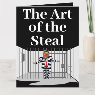 De Kunst van de Diefstal Trump Wenskaart Kaart