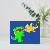 De Kunst van de dinosaurus of van de Draak door Briefkaart (Staand voorkant)
