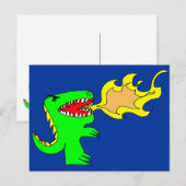 De Kunst van de dinosaurus of van de Draak door Briefkaart (Voorkant / Achterkant)