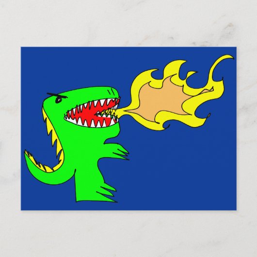 De Kunst van de dinosaurus of van de Draak door Briefkaart (Voorkant)