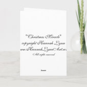 De Kunst van de Engel van het Mirakel van Kerstmis Feestdagen Kaart (Achterkant)