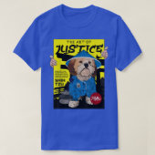De kunst van de gerechtigheid van Shih Tzu Ukraine T-shirt (Design voorkant)