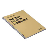 De Kunst van de Grappige Quote Meester Worden Notitieboek (Rechterzijde)