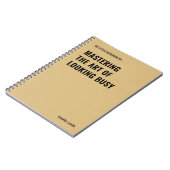 De Kunst van de Grappige Quote Meester Worden Notitieboek (Linkerzijde)