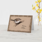 De Kunst van de houtskool: Kleine Vogel: Schors: Kaart (Gele Bloem)