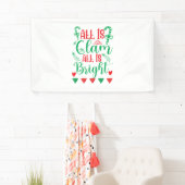 De kunst van de Kerstmis allen is helder Spandoek (Insitu)