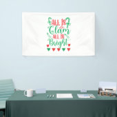 De kunst van de Kerstmis allen is helder Spandoek (Beurs)