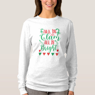 De kunst van de Kerstmis allen is helder T-shirt