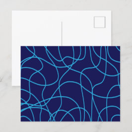 De Kunst van de lijn in het Contrasting Onduidelij Briefkaart