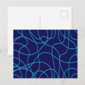 De Kunst van de lijn in het Contrasting Onduidelij Briefkaart (Voorkant / Achterkant)