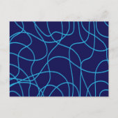 De Kunst van de lijn in het Contrasting Onduidelij Briefkaart (Voorkant)