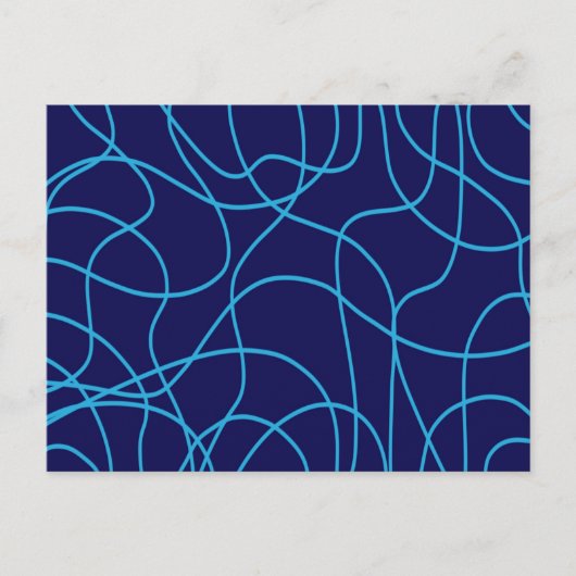 De Kunst van de lijn in het Contrasting Onduidelij Briefkaart (Voorkant)