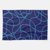 De Kunst van de lijn in het Contrasting Onduidelij Theedoek (Horizontaal)