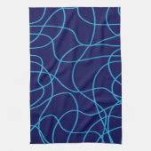 De Kunst van de lijn in het Contrasting Onduidelij Theedoek (Verticaal)