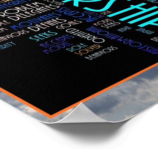 De kunst van de macht en het leiderschap poster (Hoek)