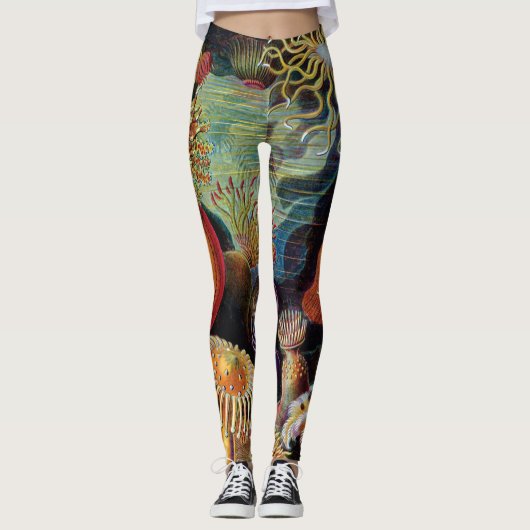 De kunst van de Natuur door Ernst Haeckel Leggings (Voorkant)