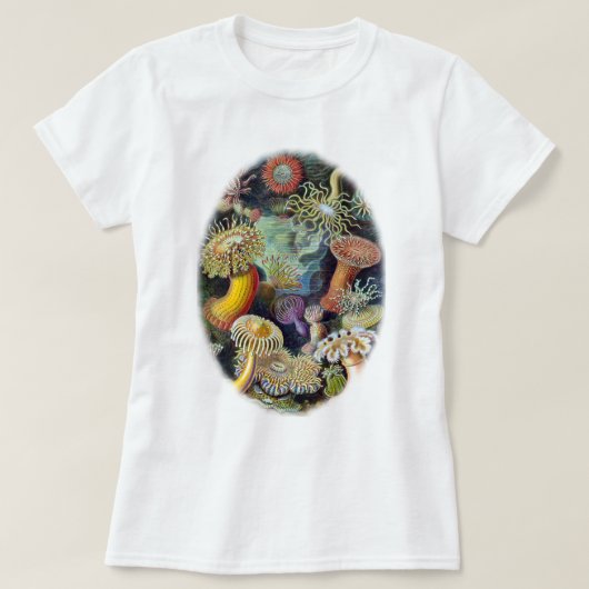 de kunst van de Natuur door Ernst Haeckel T-shirt (Design voorkant)
