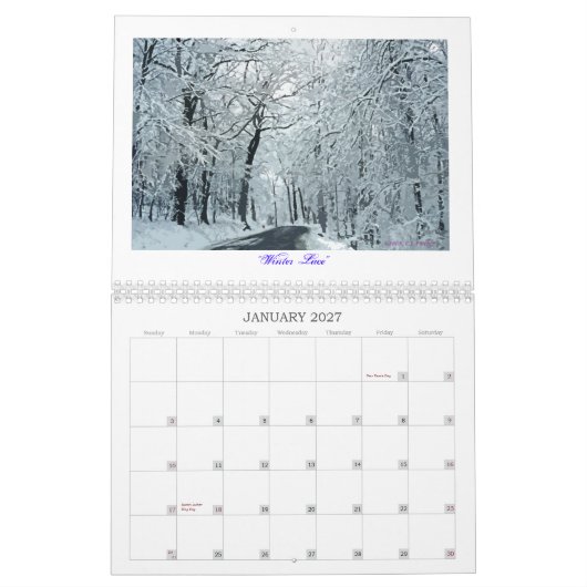"De kunst van de Natuur" Kalender (Jan 2027)