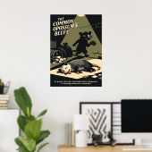 De Kunst van de Opossum Bluff Retro Poster (Thuiskantoor)