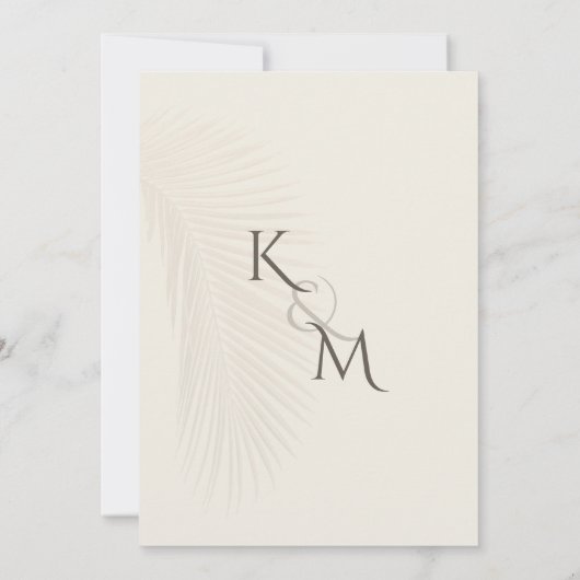 De  Kunst van de Palm sparen de Uitnodiging van de (Achterkant)