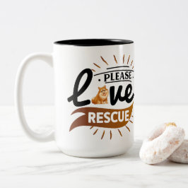 De kunst van de positieve hond | Motivatie prijsop Tweekleurige Koffiemok