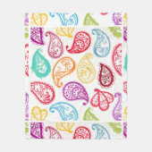 De Kunst van de Regenboog van Paisley Fleece Deken (Voorkant)