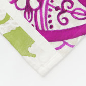 De Kunst van de Regenboog van Paisley Fleece Deken (Hoek)