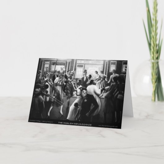 De Kunst van de Renaissance van Harlem - "Krijgend Kaart (Voorkant)