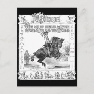 De kunst van de Riding Briefkaart