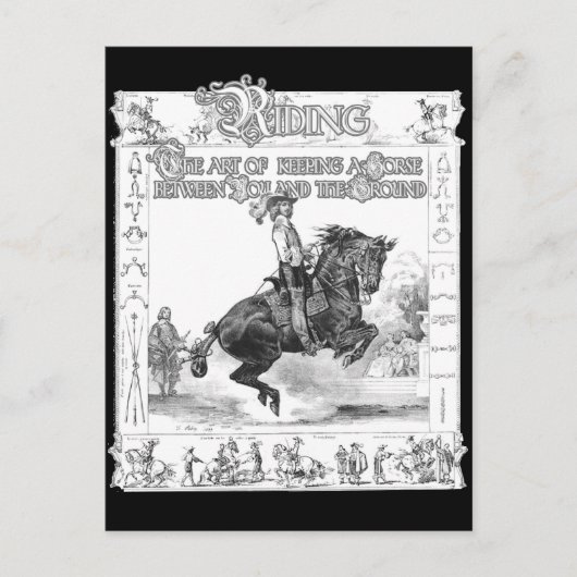 De kunst van de Riding Briefkaart (Voorkant)