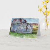 De Kunst van de Rots "oude Bewick" - Kaart (Gele Bloem)