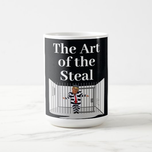 De kunst van de Steal Trump Coffee Mok (Center)