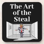 De kunst van de Steal Trump Drank Coaster Bier Onderzetter (Voorkant)