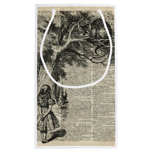 De Kunst van de Stencil van Alice en van Cheshire Klein Cadeauzakje (Achterkant)