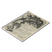 De Kunst van de Stencil van Alice en van Cheshire Notitieboek (Linkerzijde)