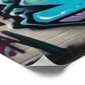 De kunst van de straten, Graffiti Street Art Poster (Hoek)