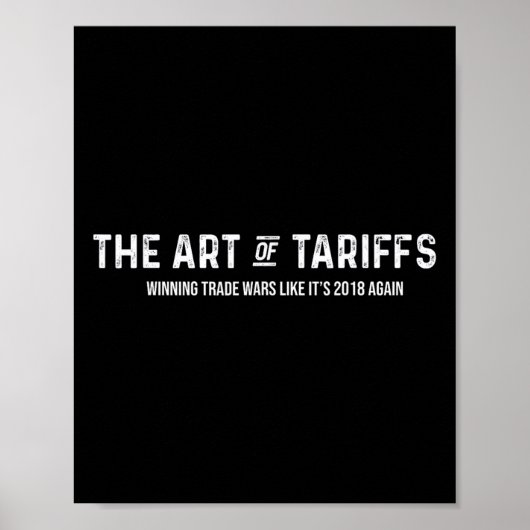 De kunst van de tarievenwinnende handelsoorlogen a poster (Voorkant)