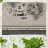 De kunst van de Terrier van de grens wanneer alles Theedoek (Gevouwen)